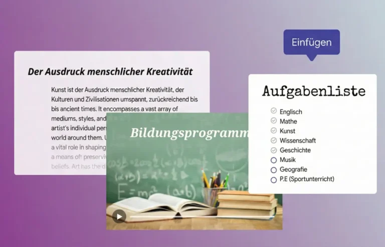 Verwenden Sie stilvolle Schriftarten Bildungsdokumente